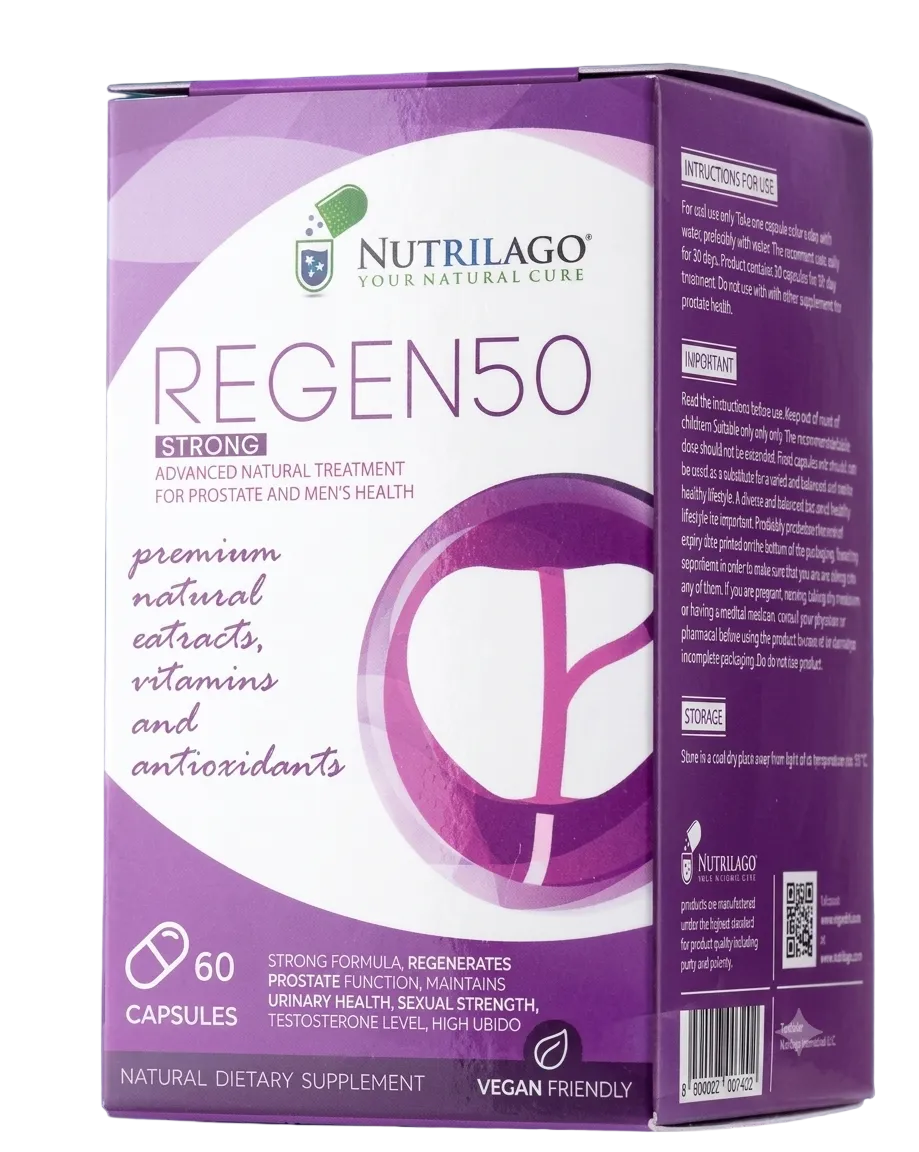 REGEN50 STRONG - Cápsulas Naturais para Energia e Bem-Estar Masculino