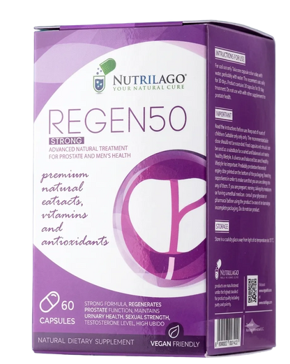 REGEN50 STRONG - Cápsulas Naturais para Energia e Bem-Estar Masculino