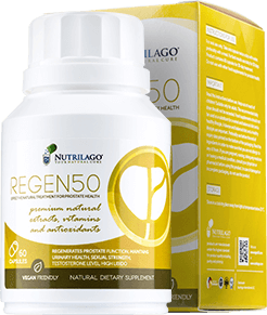 REGEN50 suplemento natural para próstata e saúde urinária masculina